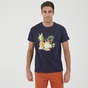 GREENWOOD-Ανδρικό t-shirt GREENWOOD T-SHIRT GRW01 FRUIT μπλε