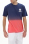 FRANKLIN & MARSHALL-Ανδρικό t-shirt FRANKLIN & MARSHALL JM3140.000.1006G61 μπλε πορτοκαλί