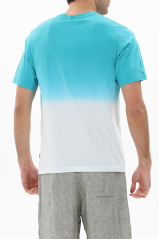 FRANKLIN & MARSHALL-Ανδρικό t-shirt FRANKLIN & MARSHALL JM3142.000.1006G61 μπλε λευκό