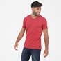 MARTIN & CO-Ανδρικό t-shirt MARTIN & CO κόκκινο κεραμιδί