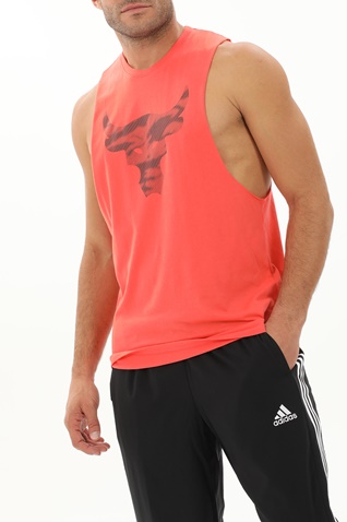 UNDER ARMOUR-Ανδρικό αμάνικο t-shirt UNDER ARMOUR 1371215 7200016820 Pjt Rock Brahma Bul κόκκινο