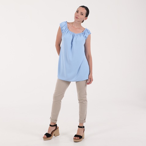 ATTRATTIVO-Γυναικεία μπλούζα ATTRATTIVO γαλάζια