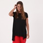 'ALE-Γυναικεία μακριά κοντομάνικη μπλούζα 'ALE μαύρη
