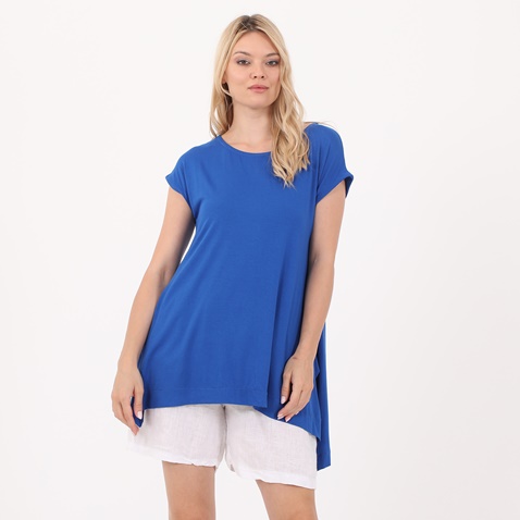 'ALE-Γυναικεία μακριά μπλούζα 'ALE μπλε