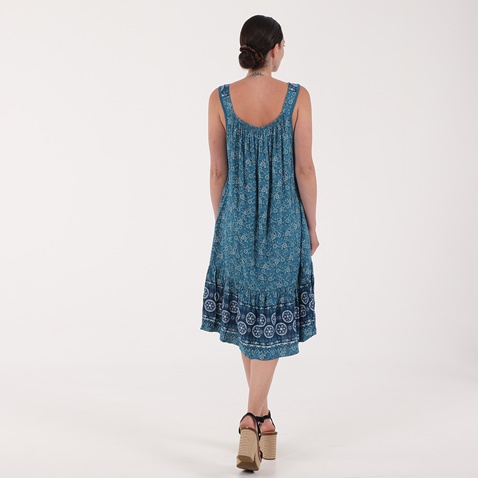 ATTRATTIVO-Γυναικείο αμάνικο mini φόρεμα ATTRATTIVO μπλε