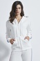 SUGARFREE-Γυναικεία πετσετέ ζακέτα SUGARFREE 21813218 λευκή