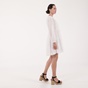 ATTRATTIVO-Γυναικείο mini φόρεμα ATTRATTIVO λευκό