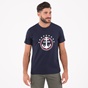 DORS-Ανδρικό t-shirt DORS ναυτικό μπλε