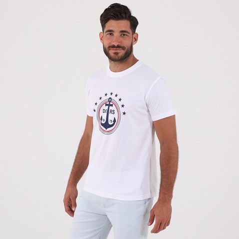 DORS-Ανδρικό t-shirt DORS λευκό