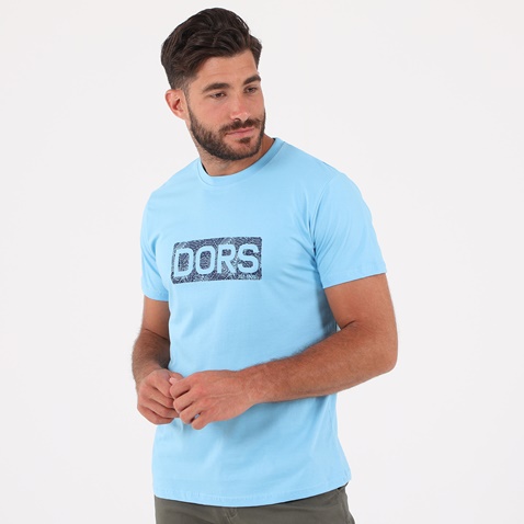 DORS-Ανδρικό t-shirt DORS γαλάζιο