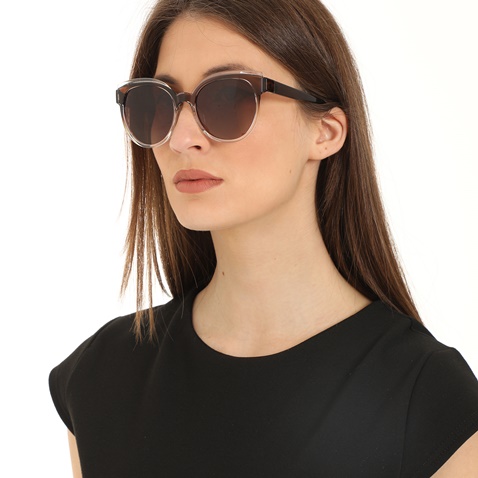 FOLLI FOLLIE-Γυναικεία στρογγυλά γυαλιά ηλίου FOLLI FOLLIE καφέ
