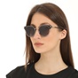 FOLLI FOLLIE-Γυναικεία στρογγυλά γυαλιά ηλίου FOLLI FOLLIE με μεταλλικά μέρη μαύρα