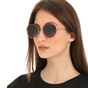FOLLI FOLLIE-Γυναικεία στρογγυλά μεταλλικά γυαλιά ηλίου FOLLI FOLLIE κόκκινα