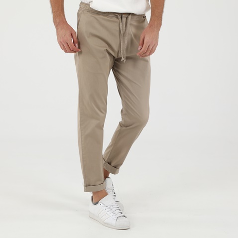 DIRTY LAUNDRY-Ανδρικό παντελόνι DIRTY LAUNDRY DLMP1620F LOOSE PANT μπεζ