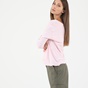 DIRTY LAUNDRY-Γυναικεία μπλούζα DIRTY LAUNDRY DLWL01S21 ACID LINEN BLEND L/S ροζ