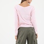 DIRTY LAUNDRY-Γυναικεία μπλούζα DIRTY LAUNDRY DLWL01S21 ACID LINEN BLEND L/S ροζ