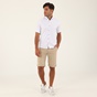 MARTIN & CO-Ανδρικό κοντομάνικο πουκάμισο MARTIN & CO 511-1420 SLIM FIT λευκό