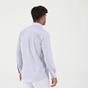 MARTIN & CO-Ανδρικό πουκάμισο MARTIN & CO 52-1310 Regular Fit μπλε λευκό ριγέ
