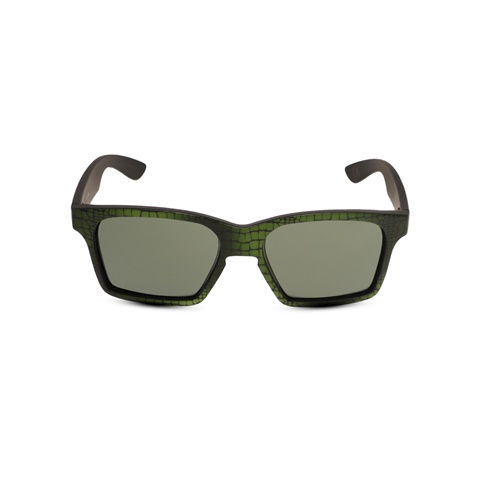 FOLLI FOLLIE-Γυναικεία χειροποίητα ορθογώνια γυαλιά ηλίου FOLLI FOLLIE με τύπωμα φιδιού πράσινο