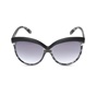 FOLLI FOLLIE-Γυναικεία χειροποίητα γυαλιά ηλίου FOLLI FOLLIE cat-eye σε ματ μαύρο
