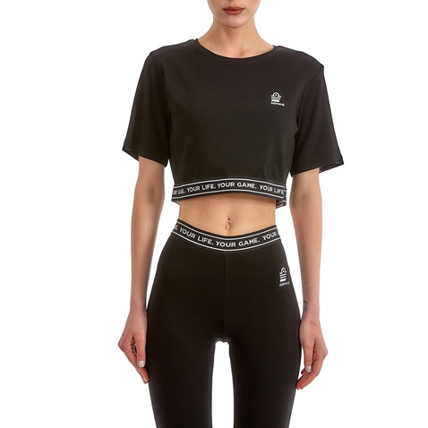ADMIRAL-Γυναικείο κοντομάνικο μπλουζάκι ADMIRAL Alot μαύρο