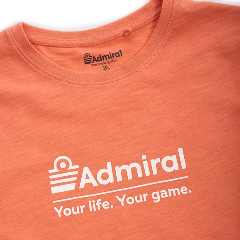 ADMIRAL-Παιδικό κοντομάνικο μπλουζάκι ADMIRAL 1121480239 T-S NEZA  RLY 3RD JR G κοραλί