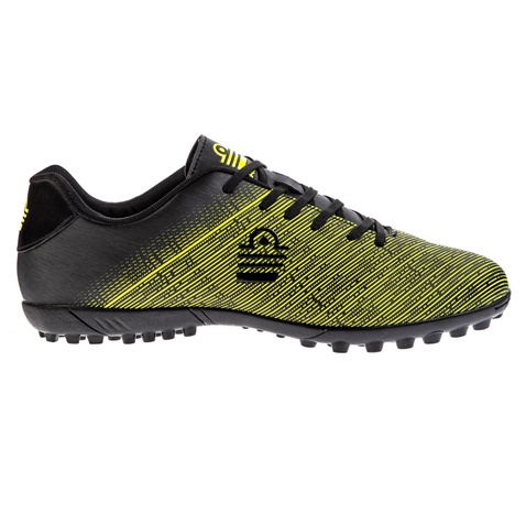 ADMIRAL-Ανδρικά παπούτσια football ADMIRAL 3321480000 NILE TF UN BE μαύρα κίτρινα