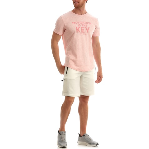 ADMIRAL-Ανδρικό t-shirt  ADMIRAL Elaz ροζ