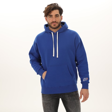 DIESEL-Ανδρική φούτερ μπλούζα DIESEL A03165-0GCAB Sweatshirt S-Ummerib-B1 μπλε