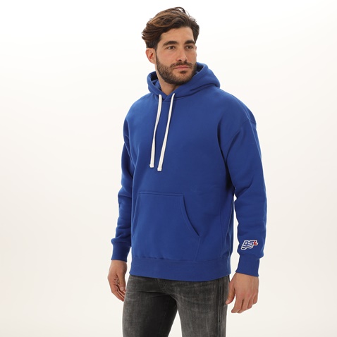 DIESEL-Ανδρική φούτερ μπλούζα DIESEL A03165-0GCAB Sweatshirt S-Ummerib-B1 μπλε
