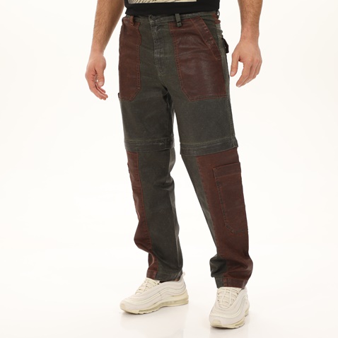 DIESEL-Ανδρικό τζιν παντελόνι DIESEL A03482-0KDAQ Jeans D-Multy-χακί καφέ