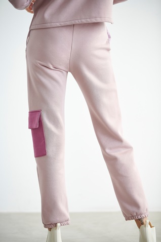 SUGARFREE-Γυναικείο φούτερ παντελόνι SUGARFREE 21831017 ροζ