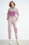 SUGARFREE-Γυναικείο φούτερ παντελόνι SUGARFREE 21831017 ροζ
