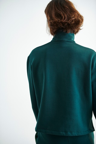 SUGARFREE-Γυναικεία cropped φούτερ μπλούζα SUGARFREE 21832017 πράσινη