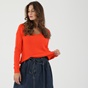 'ALE-Γυναικεία πλεκτή μπλούζα 'ALE πορτοκαλί