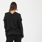 ATTRATTIVO-Γυναικεία πλεκτή μπλούζα ATTRATTIVO μαύρη