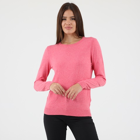 ATTRATTIVO-Γυναικεία πλεκτή μπλούζα ATTRATTIVO 9P20295F ροζ