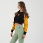 BODYTALK-Γυναικεία cropped φούτερ μπλούζα BODYTALK μαύρη κίτρινη