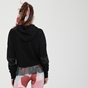 BODYTALK-Γυναικεία φούτερ μπλούζα BODYTALK KEEPITBLACK μαύρη