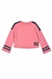 BODYTALK-Παιδική cropped φούτερ μπλούζα BODYTALK 1212-701126 ροζ