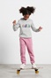 BODYTALK-Παιδικό παντελόνι φόρμας BODYTALK 1222-701700 HIGHWAIST JOGGER ροζ