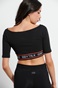 BODYTALK-Γυναικεία cropped top BODYTALK 1222-904720 μαύρο