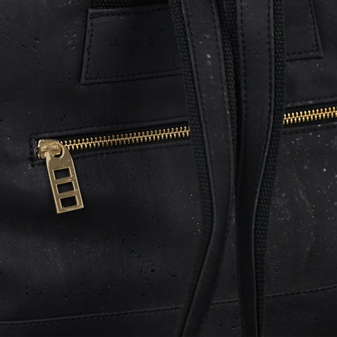 APOXYLO-Γυναικεία τσάντα πλάτης APOXYLO CORNER BLACK 340.7 μαύρη