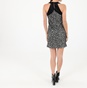 'ALE-Γυναικείο mini φόρεμα 'ALE 82640946 ασπρόμαυρο leopard