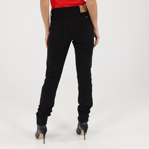 GANT-Γυναικείο κοτλέ παντελόνι GANT μαύρο