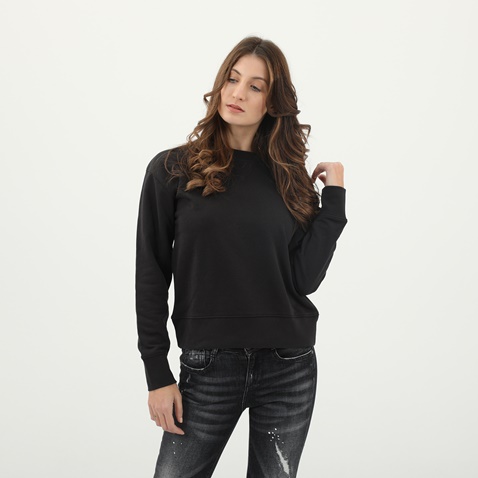 GANT-Γυναικεία φούτερ μπλούζα GANT 4200619 4200619 ORIGINAL C-NECK μαύρη