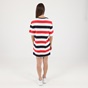 GANT-Γυναικείο mini φόρεμα GANT 4202331 BLOCKED STRIPE κόκκινο μπλε λευκό