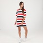GANT-Γυναικείο mini φόρεμα GANT 4202331 BLOCKED STRIPE κόκκινο μπλε λευκό