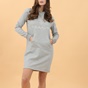GANT-Γυναικείο mini φούτερ φόρεμα GANT 4204356 LOCK UP γκρι