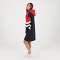 GANT-Γυναικειο φούτερ φόρεμα GANT 4204372 GANT RETRO SHIELD HOOD κόκκινο μπλε